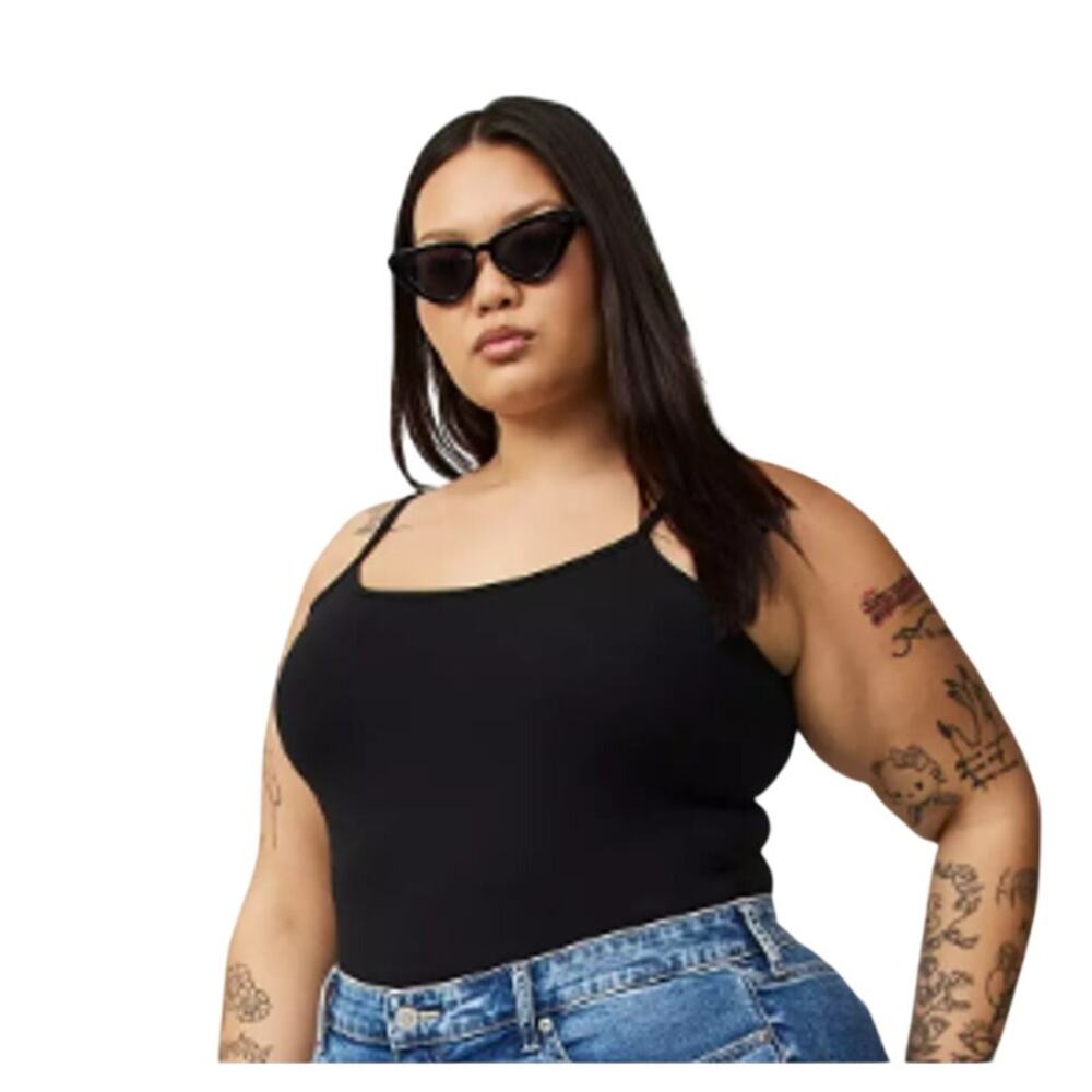 Torrid Foxy Cami Solid Black Womens Plus Size 1X